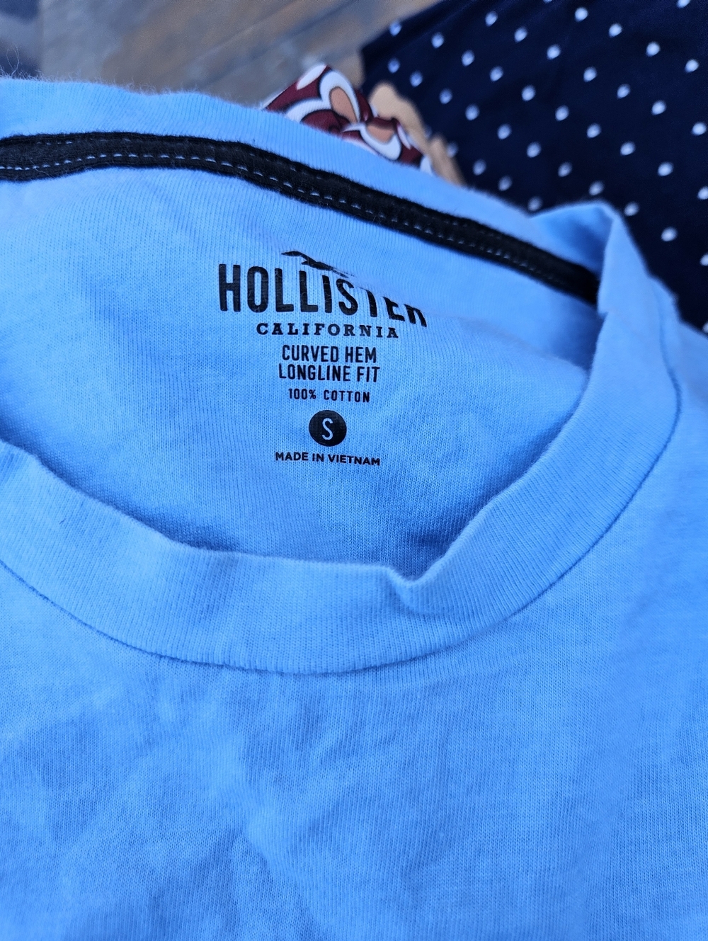 Hollister Men's Blue to White Ombre Crew Tee Size S - Picture 14 of 16